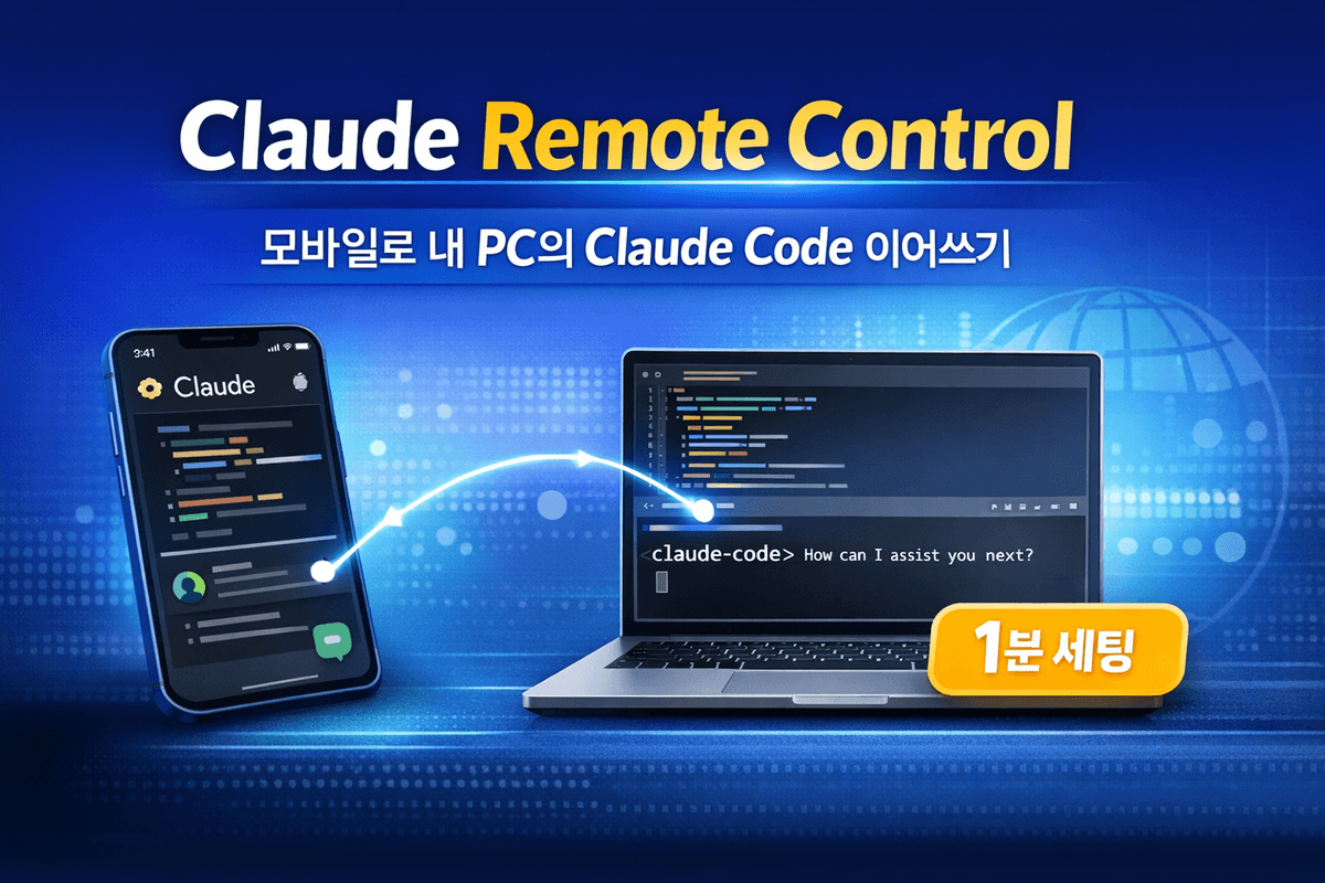 Claude Remote Control이란? 모바일에서 내 PC의 Claude Code를 이어 쓰는 방법 · ux dev