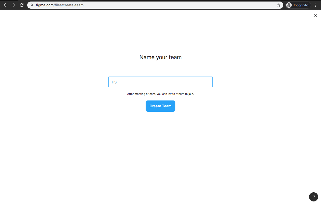 임의의 팀 이름을 정하시면 됩니다.