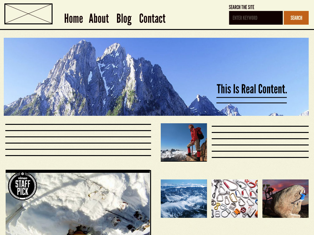 TEMPLATES(템플릿)들이 상황과 컨텐츠에 맞게 적용되면서 최종적 디자인 산출물인 PAGES(페이지)를 구성합니다